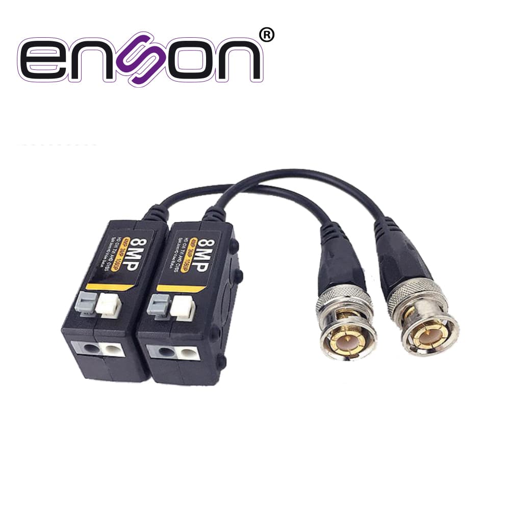 TRANSCEPTOR PASIVO HD ENSON ENS-VT500 AHD/TVI/CVI PUSH-IN SOPORTA RESOLUCIONES 720P 960P 1080P 3MP 4MP 5MP Y 8 MP - Miniatura 2