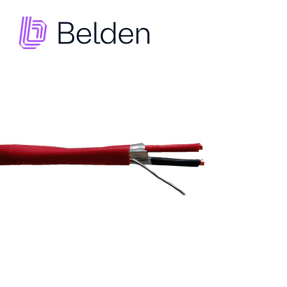 CABLE DE ALARMA CONTRA INCENDIOS BELDEN 5120FL 0021000 / INTERIOR / ROJO / 2 CONDUCTORES / 14 AWG / SOLIDO / FORRO PVC / CMR - FPLR / BLINDADO / BOBINA / 1,000 PIES 305 METROS - Miniatura 3