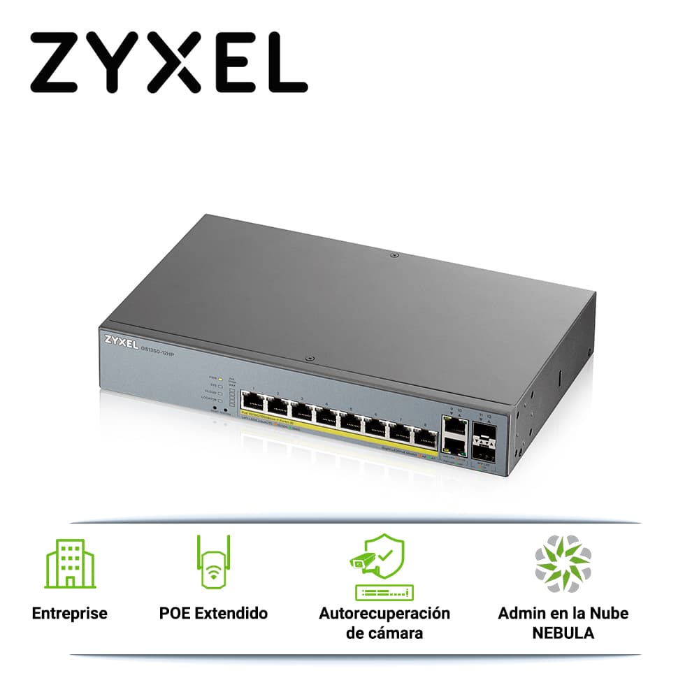 KIT WIFI PROFESIONAL MESH ZYXEL CUBRE MAS DE 6 HABITACIONES INCLUYE 3 NWA1123-ACPRO Y 1 GS1350-12HP - Miniatura 4