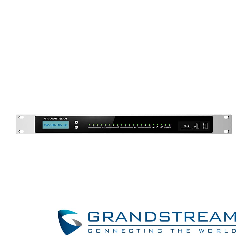 CONMUTADOR IP GRANDSTREAM UCM6308A, SERIE AUDIO, 8 LINEAS (FXO), 8 FXS, 1500 EXTENSIONES SIP, 200 LLAMADAS SIMULTANEAS, RUTEADOR, 3 GIGAETH, MULTICONFERENCIA AUDIO, VOICEMAIL, IVR, CODECS AUDIO/VIDEO, PARA ESCRITORIO O RACK, POE, USB, SD, POE Y LCD C - Miniatura 4