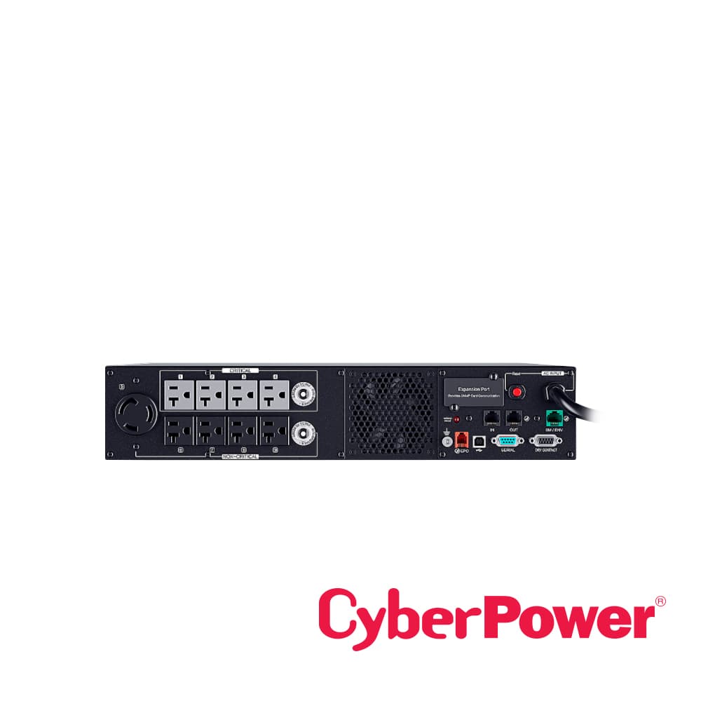 UPS CYBERPOWER PR3000RT2U 3000VA/3000W, 120VCA, ONDA SENOIDAL PURA, LINEA INTERACTIVA, TORRE/RACK 2U, CONTACTOS 8 X NEMA 5-20R + 1 X NEMA L5-30R, USB, SERIAL, MONITOREO REMOTO. - Miniatura 4