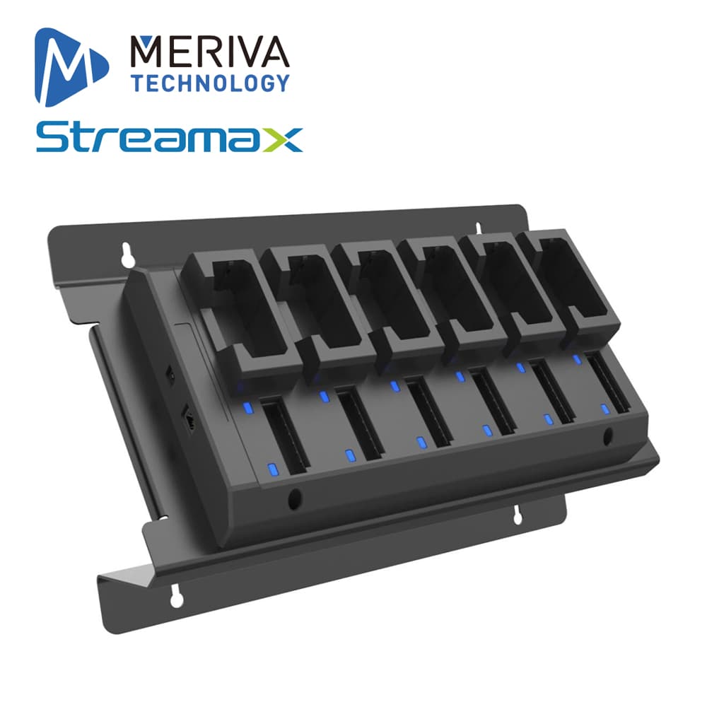 MULTI ESTACION DE CARGA DOBLE PARA BODYCAM STREAMAX MULTI-STATION / ESTACION PARA 6 BODYCAMS + 6 BATERIAS / 24 VCD / PUERTO ETHERNET / COMPATIBLE CON MBWC 2.0 - Miniatura 2