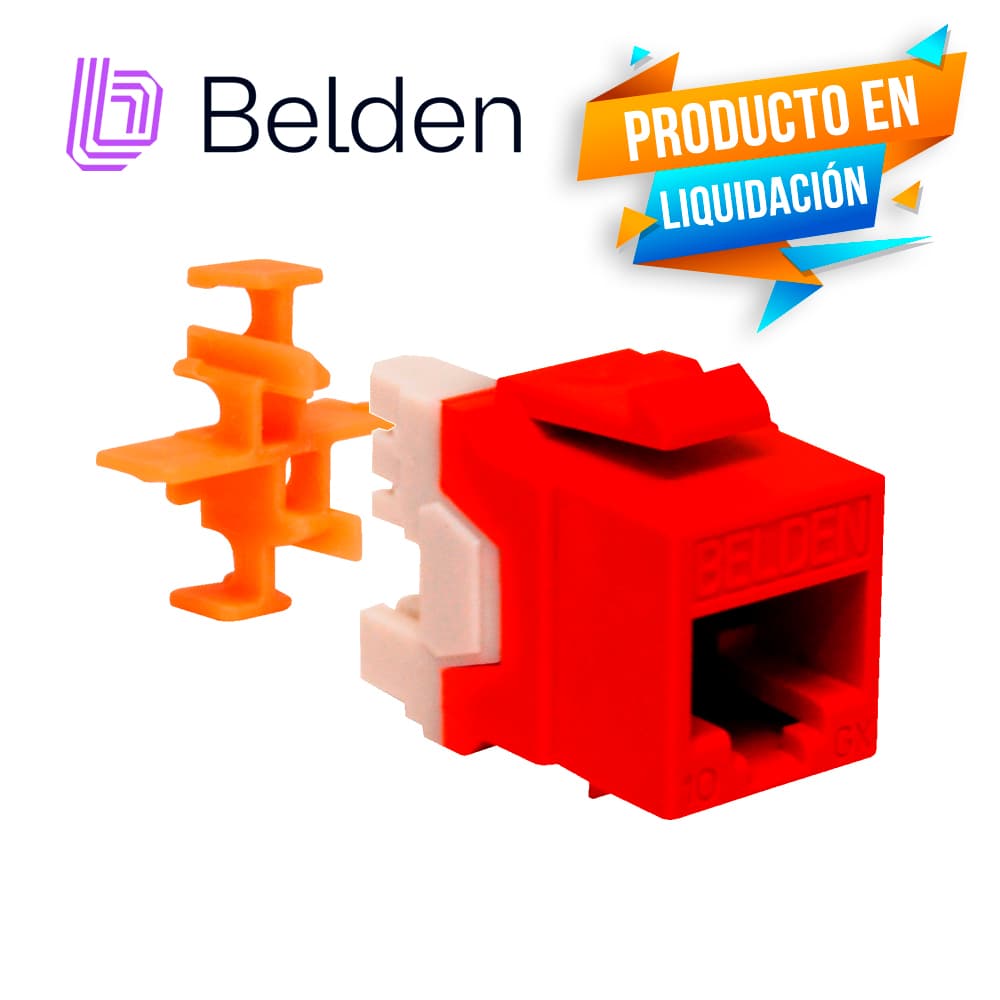 CONECTOR MODULAR JACK RJ45 CAT6A BELDEN AX104152  ESTILO KEYCONNECT NARANJA COMPATIBLE CON FACEPLATE AX102660,AX102655,AX102249 PATCH PANEL MODULAR AX103114,AX103115,AX104599 ESQUEMA DE CABLEADO T568A/B HERRAMIENTA COMPATIBLE AX100749 USO INTERIOR CA - Miniatura 6