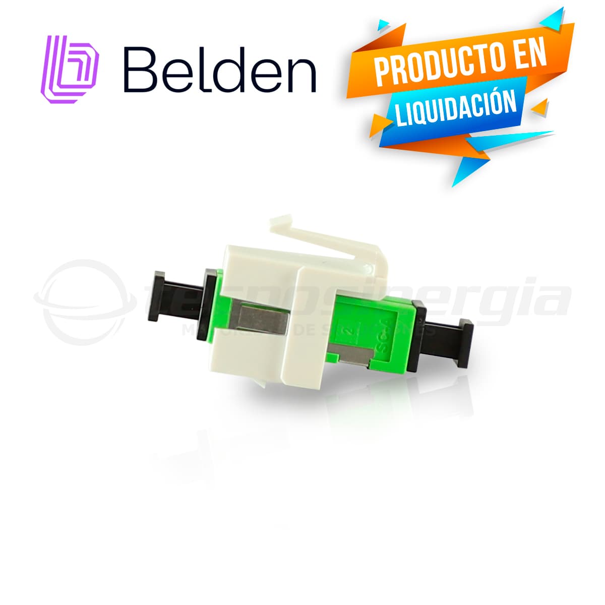MODULO DE FIBRA AX105374-EW BELDEN KEYCONNECT SC APC SIMPLEX (VERDE) - Miniatura 6