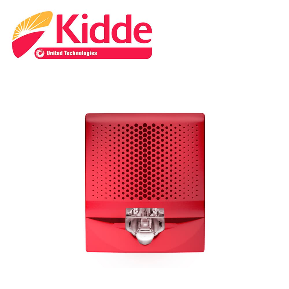 ALTAVOZ DE PARED / LUZ ESTROBOSCOPICA KIDDE G4SVRF, 15-110cd, ROJO, ALTA FIDELIDAD 520HZ / SALIDA DE AUDIO DE 90dBA / COMPATIBLE CON PANEL DE AUDIO ANS25MDR2 / REQUIERE BASE DE MONTAJE GRSW-10 (NO INCLUIDA). - Miniatura 3