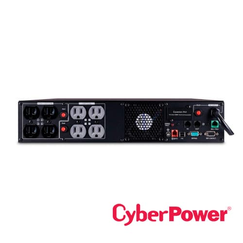 UPS CYBERPOWER PR1500RT2U 1500VA/1500W, 120VCA, ONDA SENOIDAL PURA, LINEA INTERACTIVA  TORRE/RACK 2U, CONTACTOS  8XNEMA 5-15R, USB, SERIAL, SNMP. - Miniatura 3