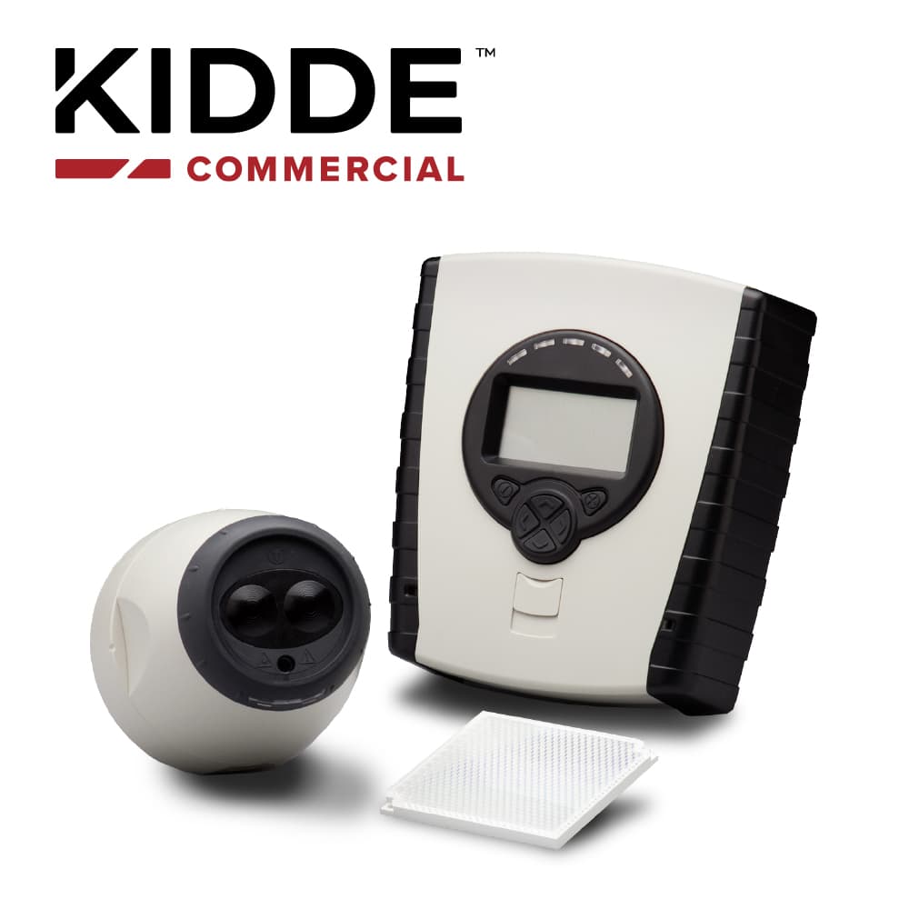 DETECTOR DE HUMO POR HAZ DE LUZ (FOTOBEAM) CONVENCIONAL / KIDDE EC5000R / INCLUYE MONITOR LCD , TRANSMISOR Y RECEPTOR COBERTURA DE HASTA 100 M / RANGO DE TEMPERATURA DE -20 A 55 GRADOS CENTIGRADOS / PARA INTEGRARSE A LOS PANELES VS DE KIDDE REQUIERE  - Miniatura 2