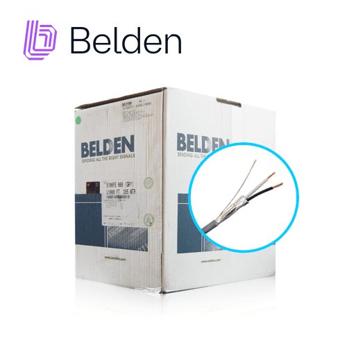 CABLE DE AUDIO COMERCIAL Y SEGURIDAD BELDEN 5100FE 008U1000 / INTERIOR / GRIS / 2 CONDUCTORES / MULTIFILAR / 14 AWG / FORRO PVC / CMR - CL3R - FPLR / BLINDADO / EN CAJA / 1,000 PIES 305 METROS - Miniatura 5