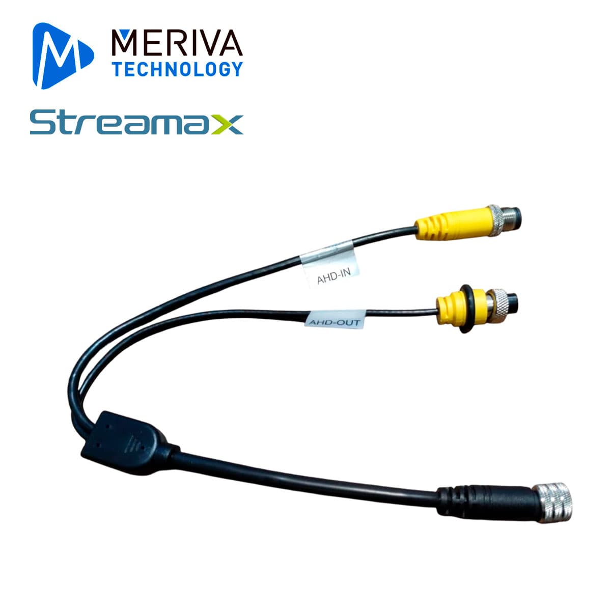 CABLE DE COMUNICACION STREAMAX MM12 / CONECTOR M12-4 / TRANSMISION DE VIDEO Y AUDIO DE CAMARA IP / PARA VISUALIZACION EN DISPLAY RETROVISOR - Miniatura 2