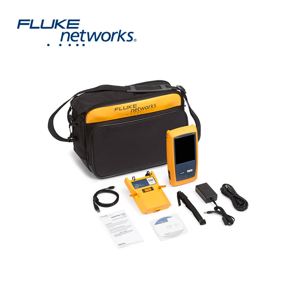 KIT OTDR PARA PRUEBAS EN ENLACES DE FIBRA OPTICA MONOMODO OPTIFIBER PRO FLUKE NETWORKS OFP2-100-S CON WIFI - Miniatura 2