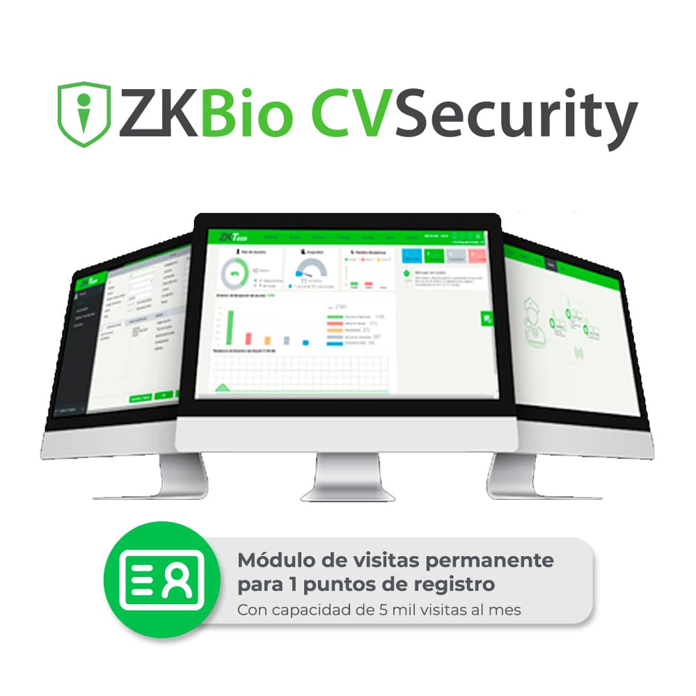 LICENCIA BIO CVSECURITY MODULO DE VISITAS ZKTECO ZKCV-VIS-P1 PARA 1 PUNTO DE REGISTRO DE VISITANTES CON CAPACIDAD DE 5 MIL VISITAS AL MES PERMANENTE - Miniatura 2