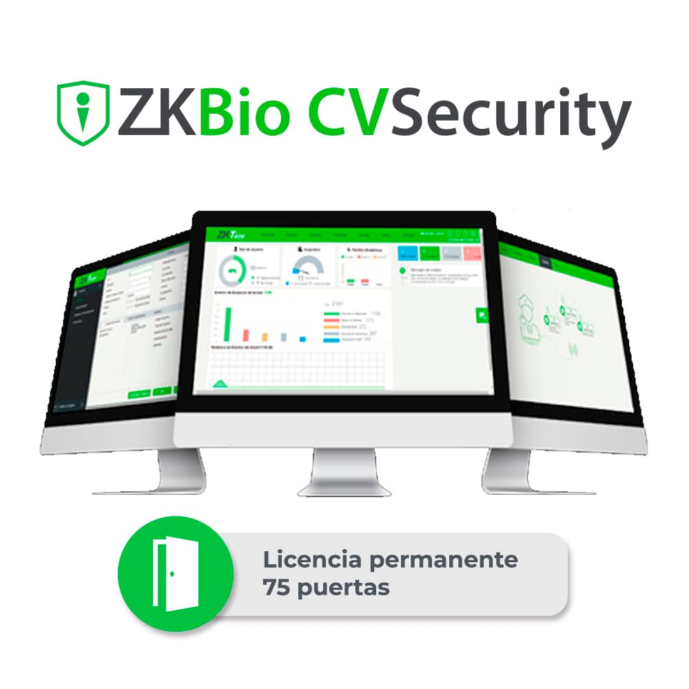 LICENCIA BIO CVSECURITY MODULO DE ASISTENCIA ZKTECO ZKCV-TA-P75 PARA 75 PUNTOS DE ASISTENCIA PERMANENTE COMPATIBLE CON G1,G3 - Miniatura 2