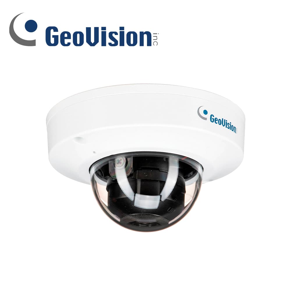CAMARA IP MINI DOMO GEOVISION  GV-TFD4800 / 4MP/ LENTE 2.8 MM / DEEP LEARNING / IR 30M / 3 EJES / MICROFONO EMBEBIDO / RANURA PARA MICRO SD (TARJETA NO INCLUIDA) - Miniatura 2