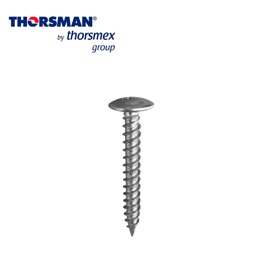 THORNILLO THORSMAN A. GALV.C/CMIXTA 10X11/2 PULGADAS B/1000 BOLSA CON 1000 PIEZAS IDEALES PARA UTILIZARSE CON LOS THORQUETES TP, CABEZA MIXTA, CUERDA DE UN PASO, AUTORROSCANTE, TEMPERATURA DE OPERACION -20 GRADOS A +80 GRADO, • ACERO GALVANIZADO - Miniatura 2