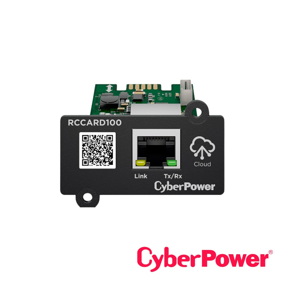 PUERTO DE CONECTIVIDAD  RJ45  CYBERPOWER RCCARD100 PROTOCOLO DE ENLACE DE DATOS  ETHERNET 100BASE-TX , ETHERNET 10BASE-T  ADMINISTRACION REMOTA  POWERPANEL CLOUD (SERVICIO GRATUITO POR 3 AÑOS)  PLUG-AND-PLAY - Miniatura 3