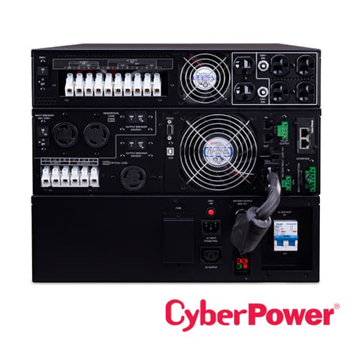 UPS CYBERPOWER OL8KRTF 8000VA/8000W, ONLINE DOBLE CONVERSION , 240 VAC/120-240 VAC, ONDA SENOIDAL PURA, CONVERTIBLE TORRE/RACK 8U, 6XNEMA 5-20R, 3XNEMA L6-30R, 1XTERMINAL BLOCK, USB/SERIAL TARJETA SNMP/HTTP  - Miniatura 3