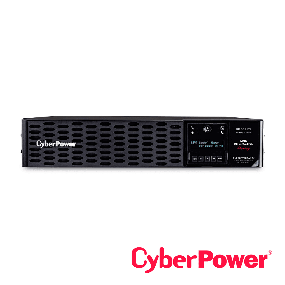 UPS CYBERPOWER PR1000RTXL2U 1000VA / 1000W, SALIDA DE ONDA SENOIDAL, 2U, CABLE DE ALIMENTACION NEMA 5-15P DE 10 FT, 8 X NEMA 5-15R, PUERTOS USB, SERIAL, TARJETA SNMP/HTTP (OPCIONAL), RELAY, EPO, SOFTWARE POWERPANEL BUSINESS EDITION, PERMITE MODULOS D - Miniatura 3