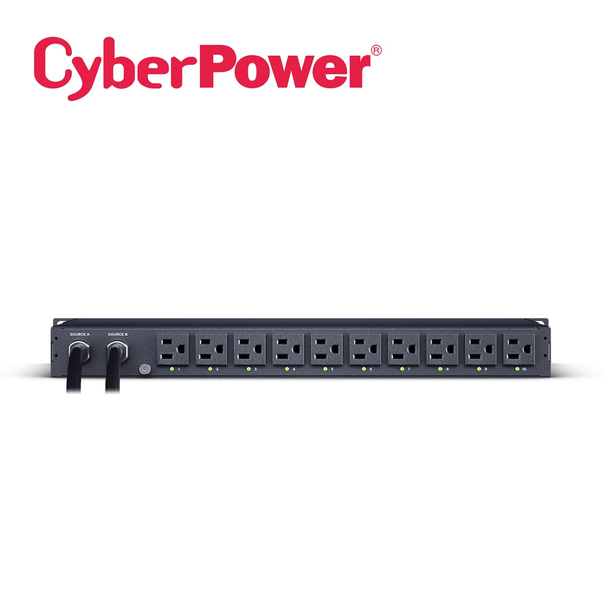 PDU CONMUTABLE CYBERPOWER PDU44001 RACK 1UR 15A / 100-120V / 50-60HZ / SALIDAS 10X NEMA 5-15R. - Miniatura 3