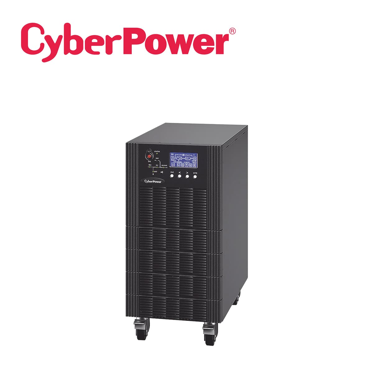 UPS TRIFASICO 15 KVA / 15 KW CYBERPOWER HSTP3T15K100P5M5 MINUTOS DE RESPALDO AL 100 POR CIENTO DE CARGA TOPOLOGIA ONLINE DOBLE CONVERSION VOLTAJE DE 208-220 VCA DE LL INCLUYE MODULO Y BANCO DE BATERIAS - Miniatura 2