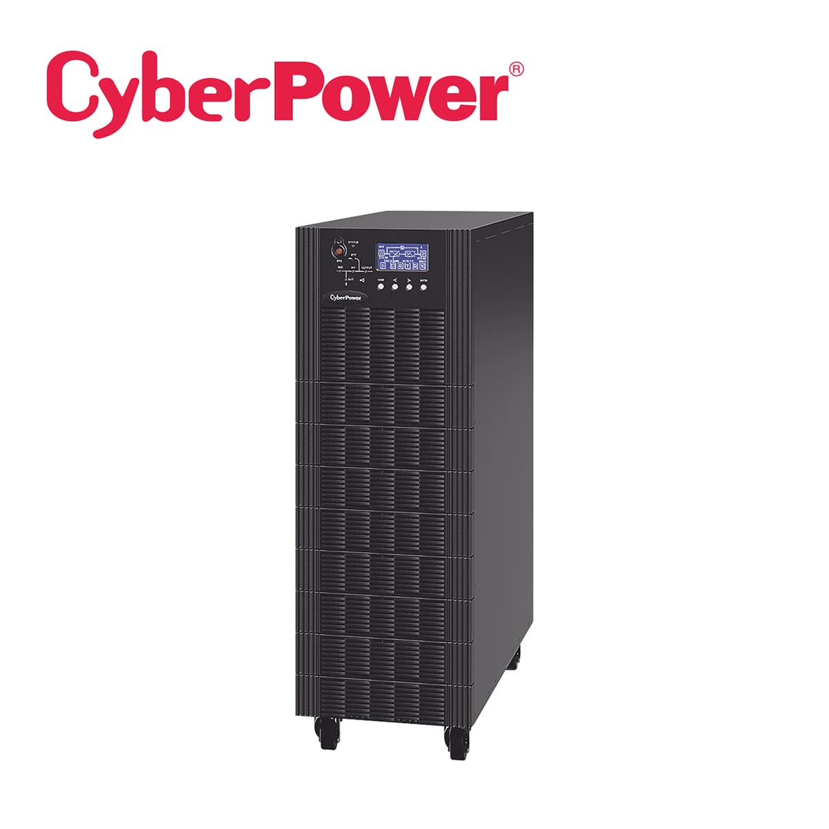 UPS TRIFASICO 20 KVA / 18 KW CYBERPOWER HSTP3T20K100P5M 5 MINUTOS DE RESPALDO AL 100 POR CIENTO DE CARGA TOPOLOGIA ONLINE DOBLE CONVERSION VOLTAJE DE 208-220 VCA DE LL INCLUYE MODULO Y BANCO DE BATERIAS - Miniatura 2