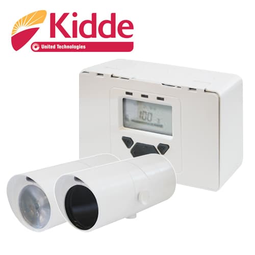 SISTEMA DE DETECCION DE HUMO FOTOBEAM CONVENCIONAL KIDDE KC3000-103 INCLUYE MONITOR, TRANSMISOR Y RECEPTOR COBERTURA DE HASTA 120X18 M. IDEAL PARA LUGARES MUY ALTOS O MUY AMPLIOS EN INTERIOR, CUENTA CON RELEVADORES DE SUPERVISION Y ALARMA, LO CUAL LO - Miniatura 2