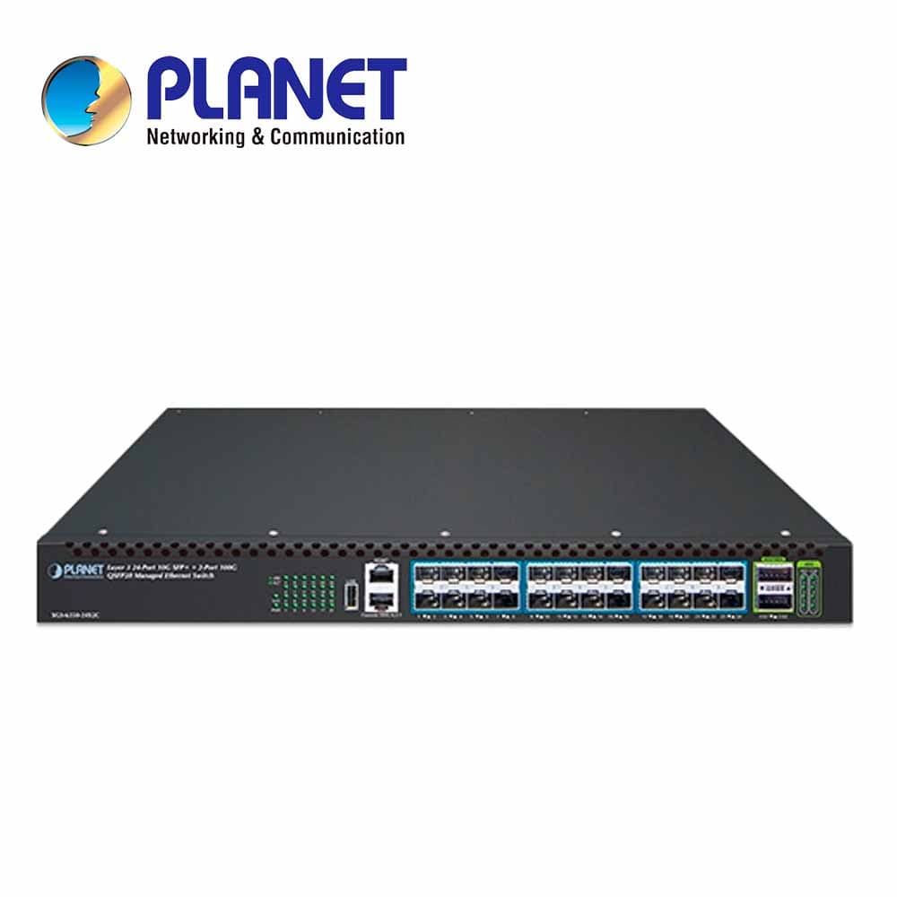 SWITCH ADMINISTRABLE L3 10G XGS-6350-24X2C PLANET 24 PUERTOS 10G SFP+ / 2 PUERTOS 100/40G QSFP28 / 800 GBPS NON BLOCKING / L3 RIP ROUTING / L3 OSPF ROUTING - Miniatura 2