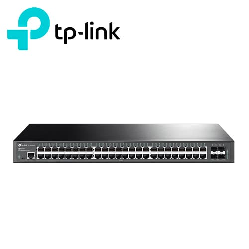 SWITCH ADMINISTRABLE TP-LINK SG3452X / 48 PUERTOS RJ45 10/100/1000 MBPS + 4 PUERTOS 10 GIGA SFP+ / ADMINISTRACION CENTRALIZADA CON OMADA / CARCASA METALICA IDEAL PARA RACK / USO INTERIOR - Miniatura 2