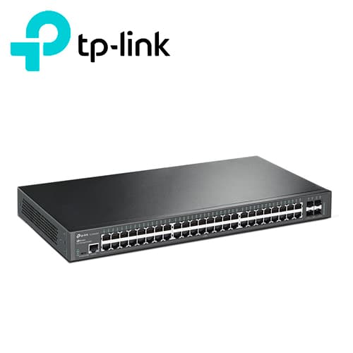 SWITCH ADMINISTRABLE TP-LINK SG3452X / 48 PUERTOS RJ45 10/100/1000 MBPS + 4 PUERTOS 10 GIGA SFP+ / ADMINISTRACION CENTRALIZADA CON OMADA / CARCASA METALICA IDEAL PARA RACK / USO INTERIOR - Miniatura 3