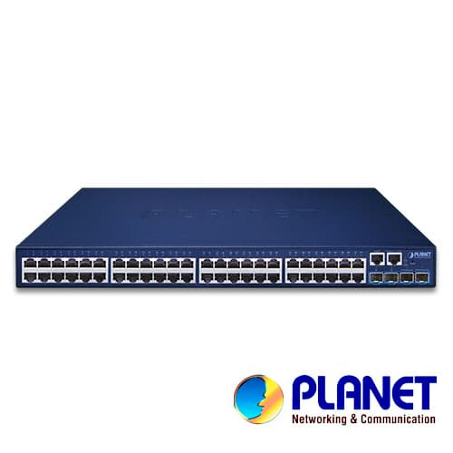 SWITCH PLANET STACKING SGS-5240-48T4X ADMINISTRABLE L2 + L3 RUTEO ESTATICO/ 48 PUERTOS RJ45 VELOCIDAD DE TRANSMISION 10/100/1000 MBPS + 4 SFP VELOCIDAD DE TRANSMISION 10 GBPS + 1 PUERTO RJ45 SERIAL/MONTAJE EN RACK/TEMPERATURA DE OPERACION 0-50 GRADOS - Miniatura 3