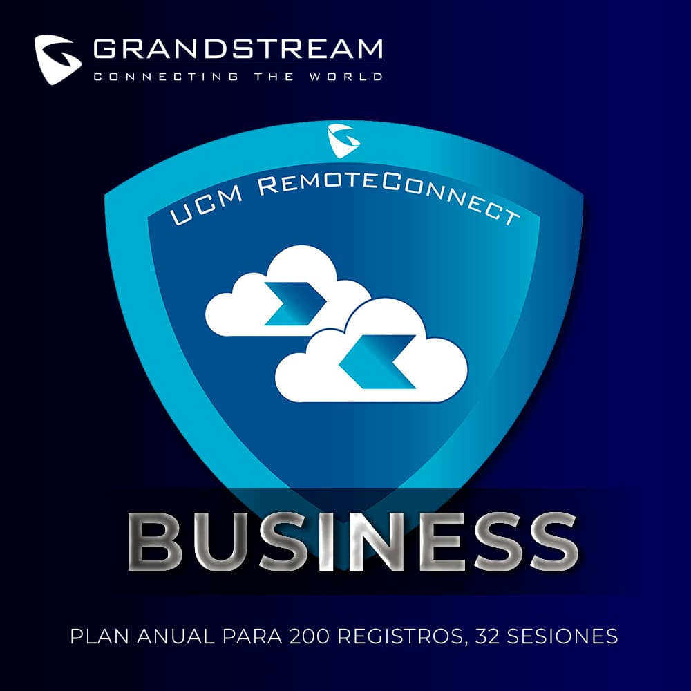 SUSCRIPCION GRANDSTREAM UCMRC-BUSINESS UCM REMOTE CONNECT PLAN ANUAL PARA 200 REGISTROS, 32 SESIONES - Miniatura 2