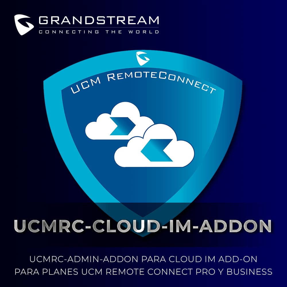 SUSCRIPCION GRANDSTREAM UCMRC-CLOUD IM ADD-ON PARA PLANES UCM REMOTE CONNECT PARA PLANES PRO Y BUSINESS. - Miniatura 2