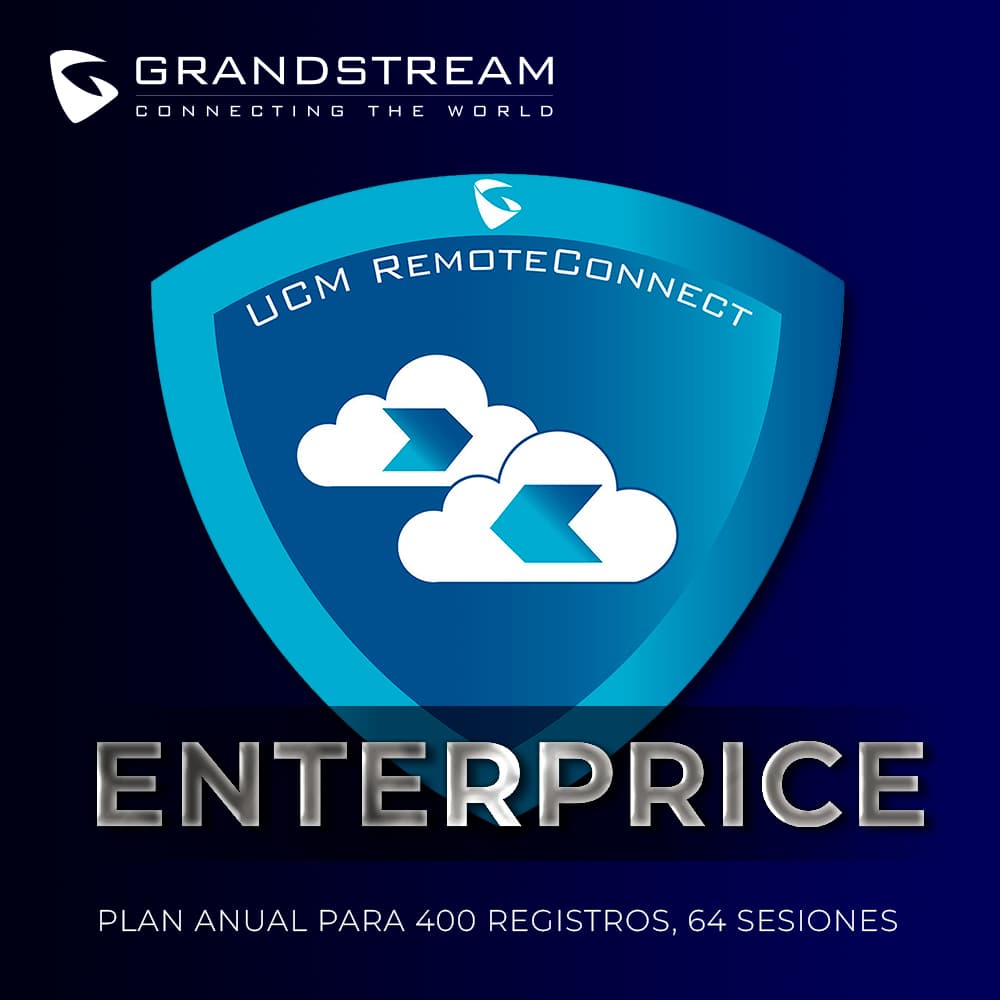 SUSCRIPCION GRANDSTREAM UCMRC-ENTERPRISE UCM REMOTE CONNECT PLAN ANUAL PARA 400 REGISTROS, 64 SESIONES - Miniatura 2