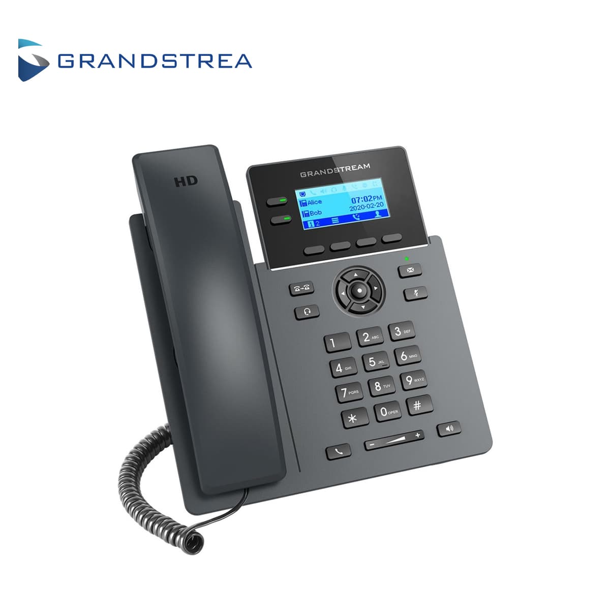 TELEFONO IP GRADO CARRIER WIFI 6 GRANDSTREAM GRP2602W / 4 CUENTAS SIP / 2 LINEAS / WIFI 802.11AC/AX / PANTALLA LCD / CONFERENCIA DE 5 VIAS / 2 PUERTOS 10/100MBPS / GESTION Y APROVISIONAMIENTO GDMS / ALIMENTACION 5VCD/0.6A - Miniatura 2