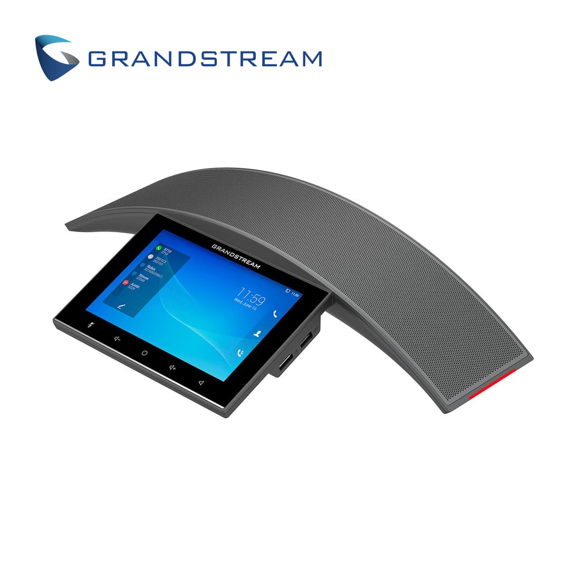 TELEFONO IP AUDIOCONFERENCIA EMPRESARIAL GRANDSTREAM GAC2570 / WIFI 6 DOBLE BANDA 802.11 AX / 12 MICROFONOS OMNIDIRECCIONALES / 1 PUERTO GIGABIT / 1 PUERTO HDMI / 1 PUERTO USB / ALIMENTACION POE AT / BATERIA RECARGABLE INCORPORADA - Miniatura 2