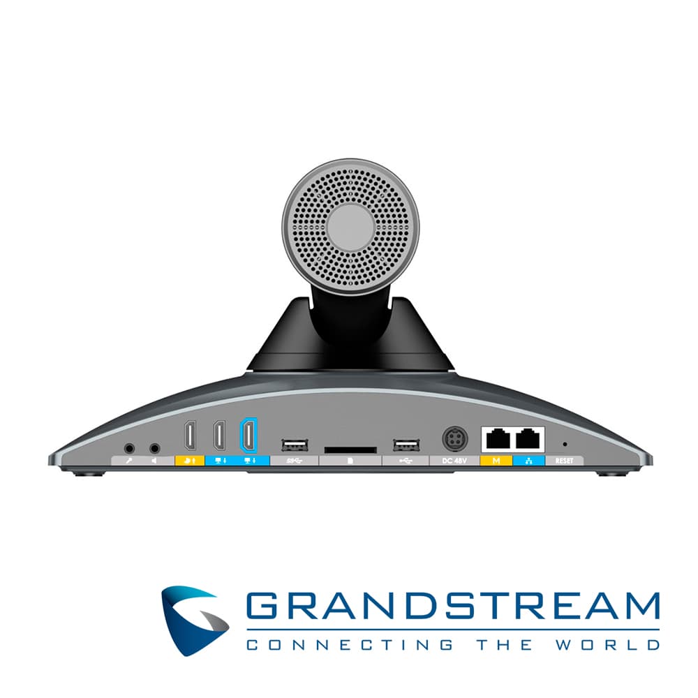 SISTEMA DE VIDEOCONFERENCIA 4K GRADSTREAM GVC3220 /  8 MEGAPIXELES LENTE GRAN ANGULAR / WIFI DOBLE BANDA 802.11AC / 1 PUERTO 10/100/1,000MBPS / 2 PUERTO HDMI / 2 PUERTOS USB / MICROFONO DUAL / S.O. ANDROID 9.0 / COMPATIBLE CON IPVIDEO TALK / ALIMENTA - Miniatura 4