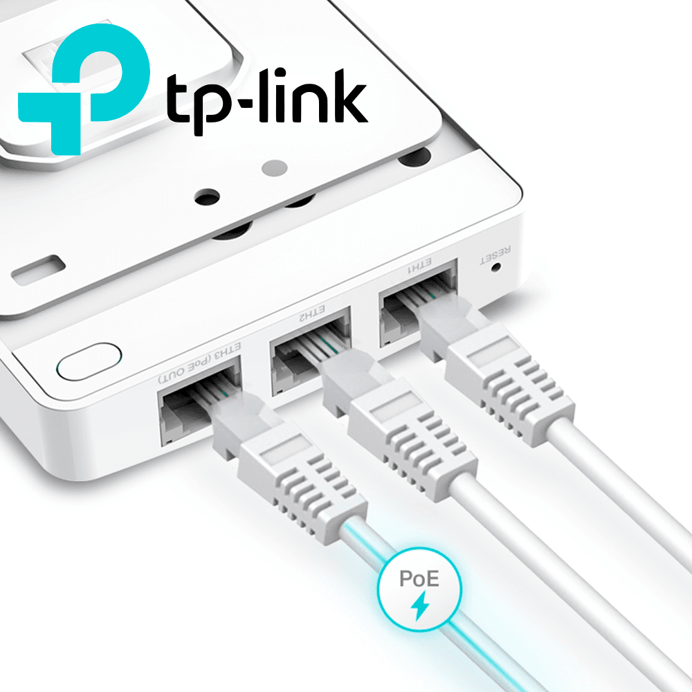 ACCESS POINT WI-FI TP-LINK EAP235-WALL MU-MIMO AC1200/ GESTION GRATUITA VIA CLOUD Y APP OMADA/ ALIMENTACION POE/ SEGURIDAD WI-FI CLASE EMPRESARIAL/ ANTENAS 2.4 GHZ 2X4DBI 300MBPS / 5GHZ 2X4DBI  867MBPS / HASTA 16 SSID/ 3 PUERTOS ADICIONALES - Miniatura 3