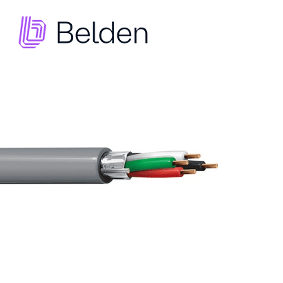 CABLE PARA SEGURIDAD Y SONIDO BELDEN 5202FE 0081000 FORRO PVC GRIS CMR RISER 4 CONDUCTORES CALIBRE 16 AWG MULTIFILAR 100% COBRE BLINDADO USO INTERIOR ESPECIAL PARA APLICACIONES SISTEMAS DE SEGURIDAD, INTERCOMUNICADOR/PA, AUDIO / ALTAVOZ, CONTROLES CO - Miniatura 2
