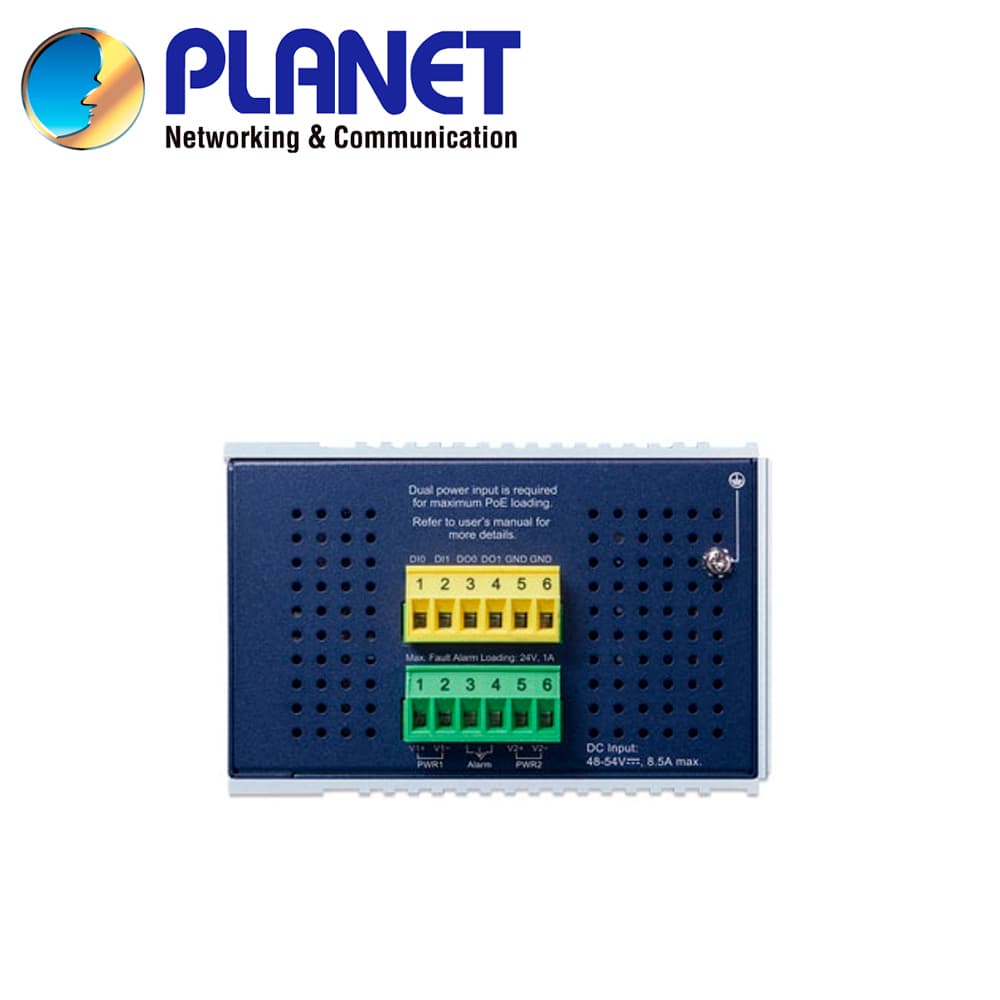 SWITCH INDUSTRIAL POE ADMINISTRABLE L3 PLANET IGS-6325-8UP2S2X / 8 PUERTOS RJ45 POE++ AF/AT/BT 10/100/1,000MBPS / 2 PUERTOS SFP 100/1,000MBPS / 2 PUERTOS SFP+ 1/2.5/10GBPS / 1 PUERTO CONSOLA / 2 ENTRADAS/SALIDAS ALARMA DIGITAL / BUDGET POE 240W / OSP - Miniatura 4