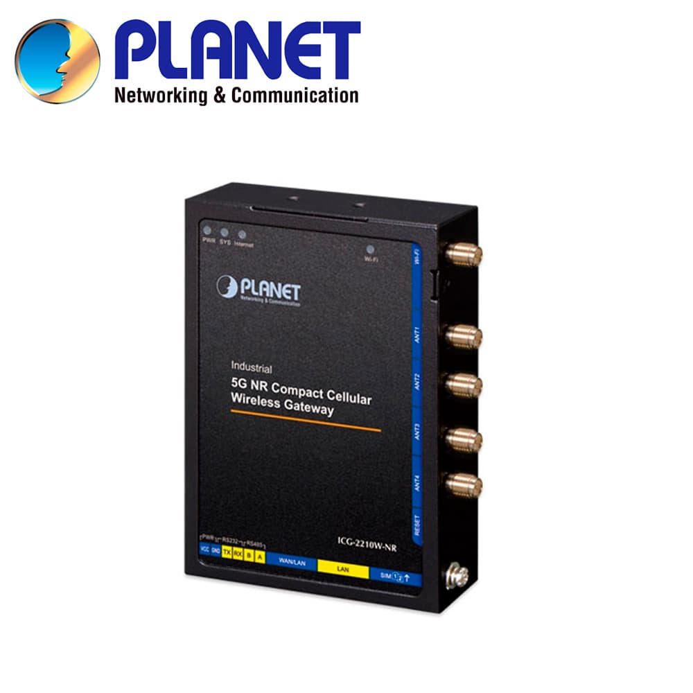 ROUTER CELULAR 5G INDUSTRIAL PLANET ICG-2210W-NR-US / 2 SLOTS MICRO SIM / 4 ANTENAS EXTERNAS 5DBI PARA 5G / 1 PUERTOS LAN/WAN RJ45 10/100/1,000MBPS / 1 PUERTO WAN RJ45 10/100/1,000MBPS / 1 PUERTO CONSOLA / 1 ANTENA WIFI 11DBI DOBLE BANDA (2.4 Y 5GHZ) - Miniatura 3
