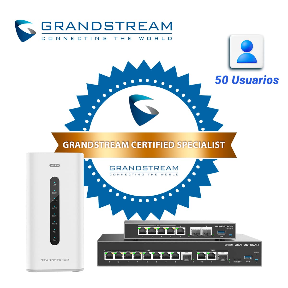 LICENCIA DE ACTUALIZACION IP-PBX GCC-UC-50 LICENSE GRANDSTREAM DE 12 USUARIOS / 4 LLAMADAS CONCURRENTES A 50 USUARIOS / 12 LLAMADAS CONCURRENTES - Miniatura 2