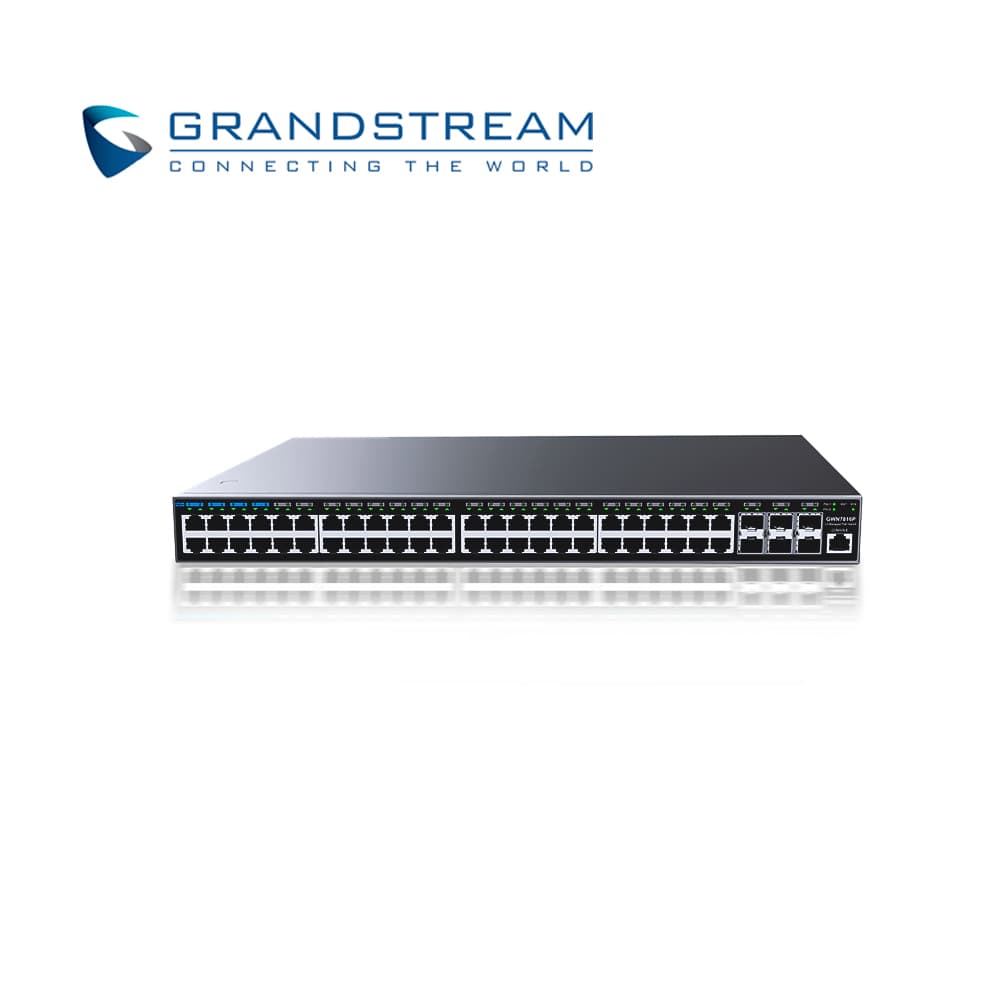 SWITCH ADMINISTRABLE POE+ CAPA 3 GRANDSTREAM GWN7816P / 48 PUERTOS 10/100/1,000MBPS / 6 PUERTOS SFP+ 10GIGABIT / 48 PUERTOS 802.3AF/AT/BT / QOS AVANZADO / VLAN / ROUTING IPV4/IPV6 / ARP / FILTRADO MAC / TACACS+ / STACKING HASTA 16 / ADMINISTRACION GW - Miniatura 2