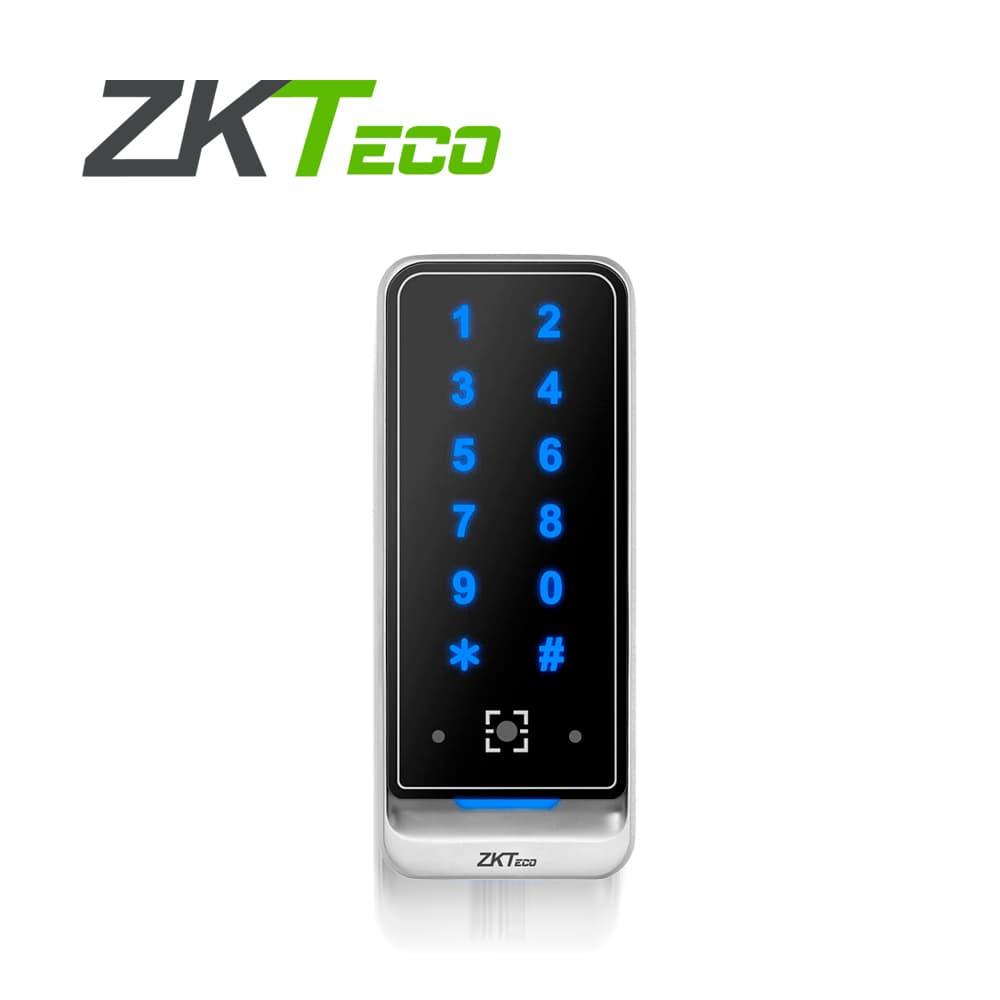 LECTOR CON TECLADO, RFID 125KHZ Y CODIGOS QR DE ZKTECO QR600-VK-E FABRICADO EN METAL COMPATIBLE CON LA APP MOVIL DE BIOSECURITY, BIOACCESS Y BIOCVSECURITY - Miniatura 3
