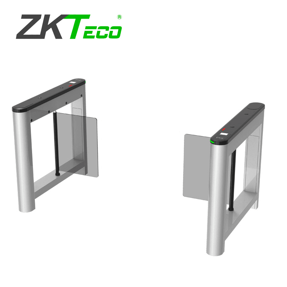 TORNIQUETE DE ALETAS ABATIBLES ZKTECO MODELO SATURN S1000 PARA CREAR UN CARRIL  SU DISEÑO DE  CUBIERTA PLASTICA, COMPATIBLE CON LECTORES DE TARJETAS DE PROXIMIDAD DE 125KHZ,  LECTORES DE QR   ESPACIO PARA COLOCAR DISPOSITIVOS FACIALES, ELEGANTE DISEÑ - Miniatura 3