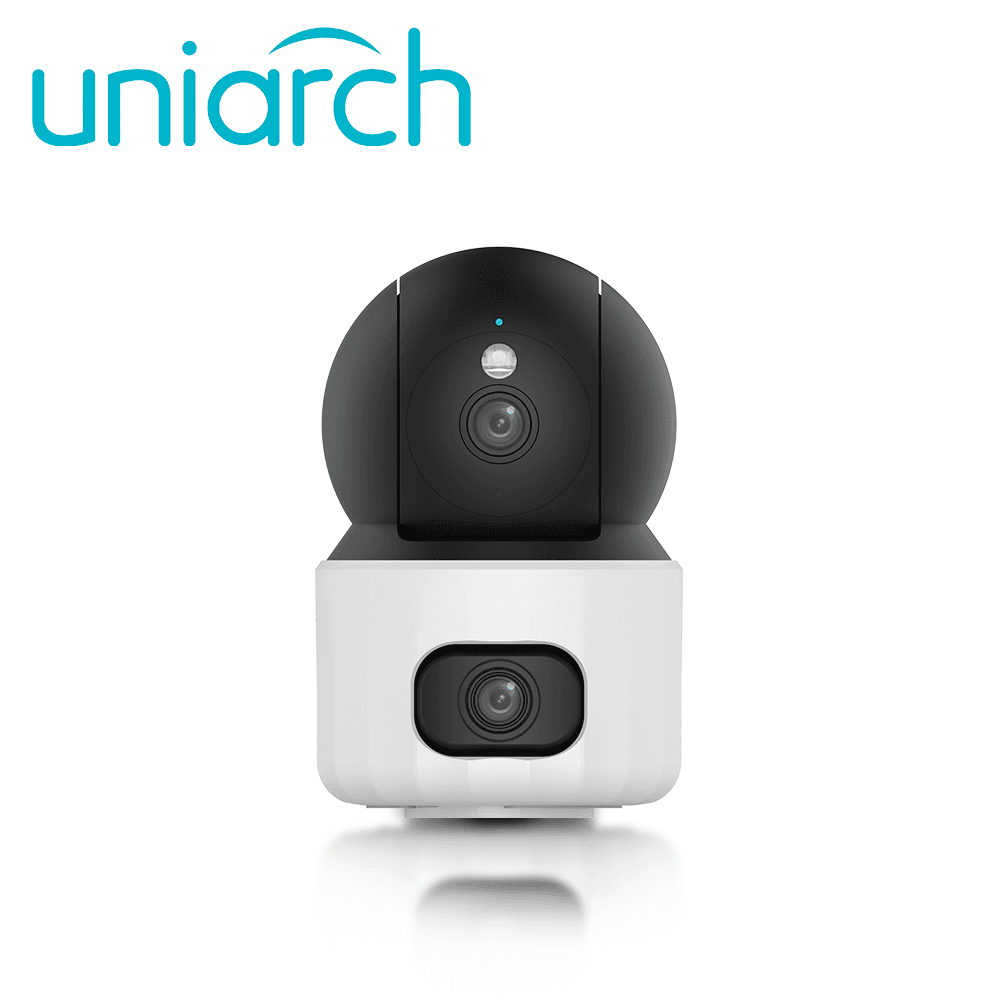 CAMARA IP DOBLE LENTE WIFI UNIARCH Uho-S3S-M33D / 3MP+3MP / LENTES 4MM / DWDR / IR10M / LUZ-CALIDA (DUAL-LIGHT) / MICROSD512GB / MICROFONO+ALTAVOZ-INTEGRADO / HUMAN-BODY-DETECTION / DETECCION-VEHICULO-MASCOTA-LLANTO / USB-C / INTERIOR / SERIE PANDA - Miniatura 2