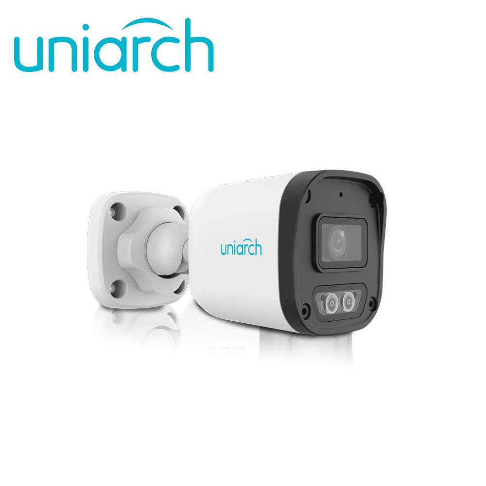 CAMARA IP BULLET UNIARCH IPC-B132-AF28-DL-ECO / 2MP / LENTE 2.8MM / DNR / IR30M / DUAL-LIGHT / MICROFONO-INTEGRADO / HUMAN-BODY-DETECTION 2.0 / ONVIF / 3-AXIS / IP67 / GRAFENO+PLASTICO / ULTRA265 /  - Miniatura 2