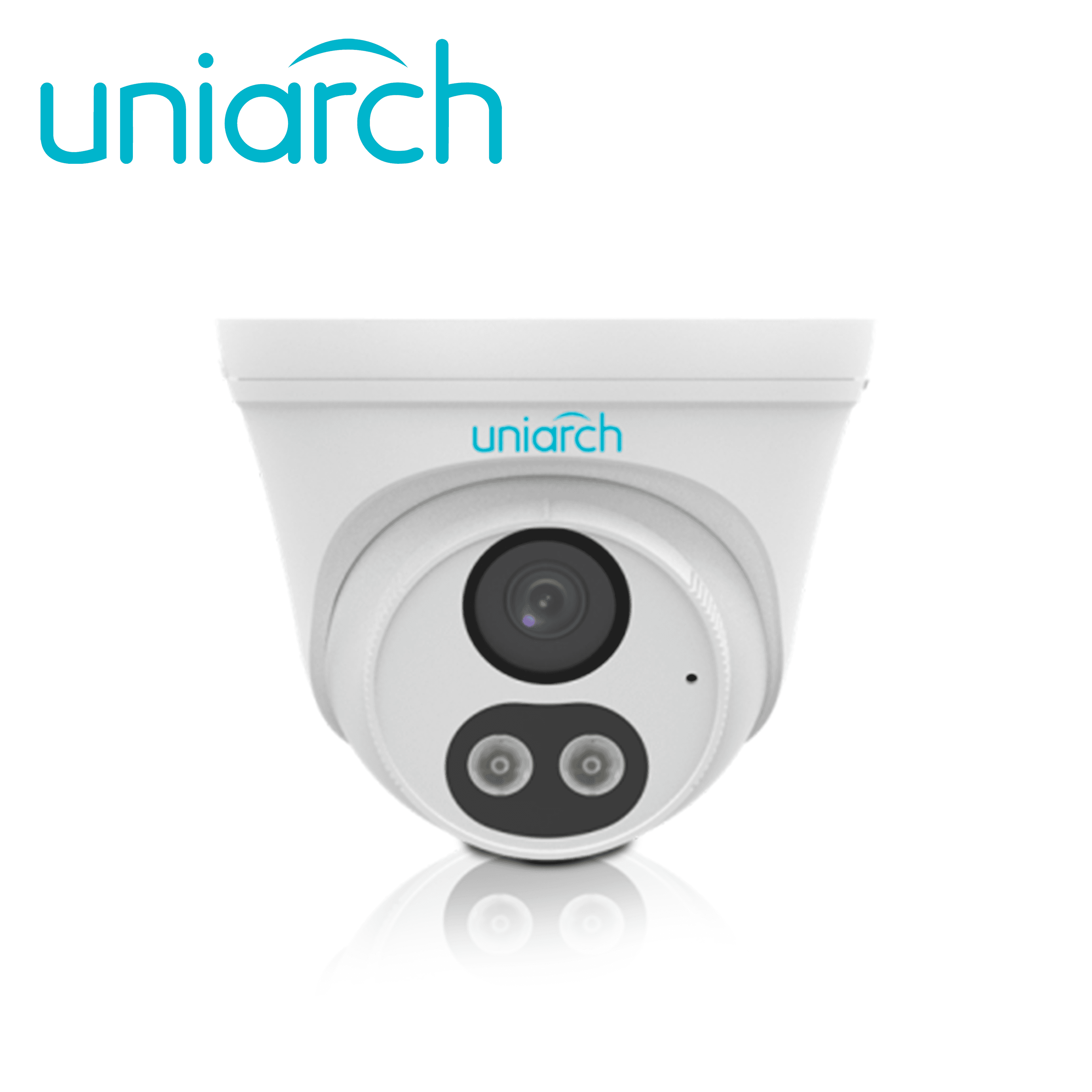 CAMARA IP TURRET UNIARCH IPC-T132-AF28-DL-ECO / 2MP / LENTE 2.8MM / DNR / IR30M / DUAL-LIGHT / MICROFONO-INTEGRADO / HUMAN-BODY-DETECTION 2.0 / POE-AF ONVIF / 3-AXIS / IP67 / GRAFENO+PLASTICO / ULTRA265 /  - Miniatura 2