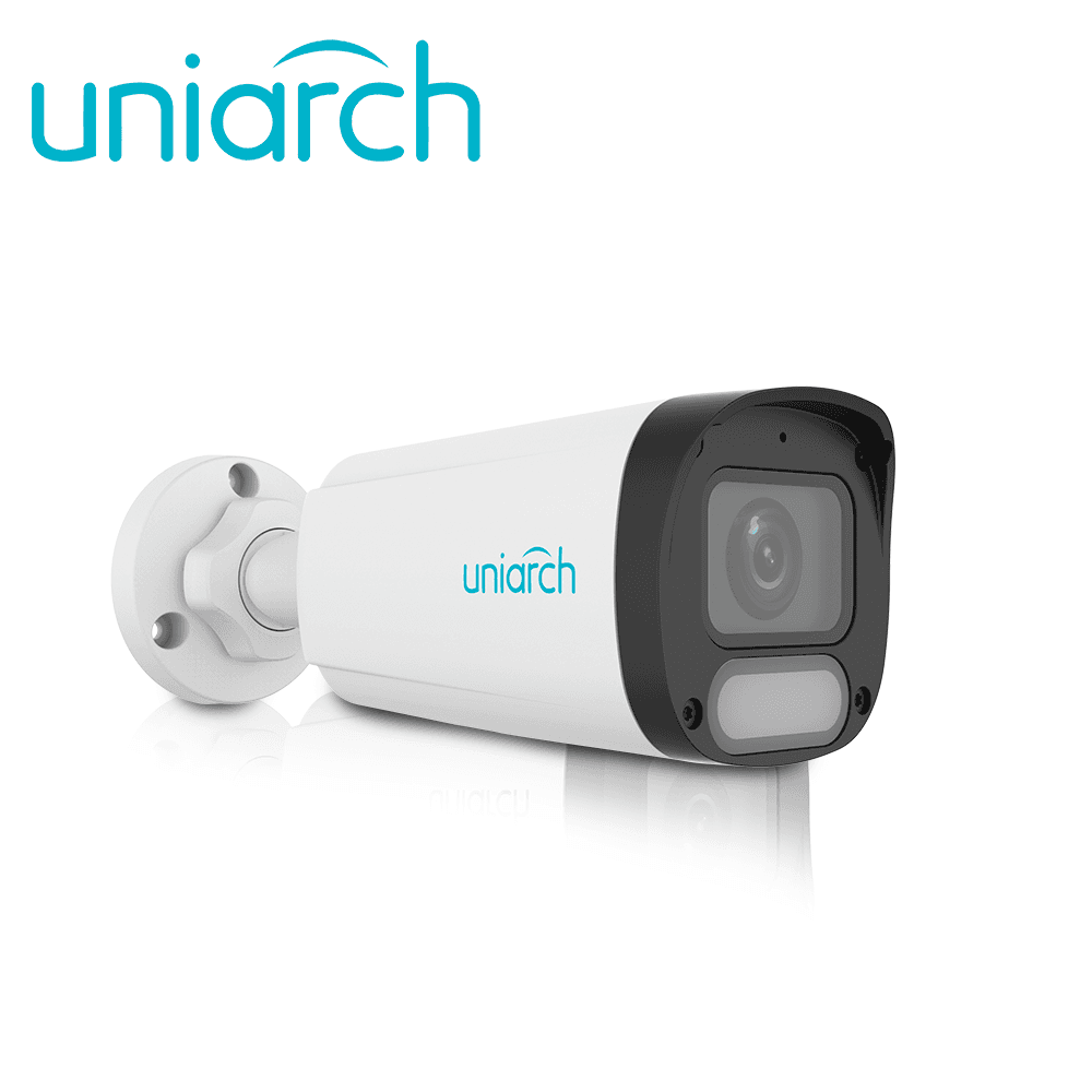 CAMARA IP BULLET OWLVIEW UNIARCH IPC-B242-ADF28K-WP / 2MP / LENTE 2.8MM / TRUE-WDR120DB / LUZ-CALIDA30M-LUZ-BLANCA30M / MICROSD512GB / MICROFONO-INTEGRADO / ULTRA-MOTION-DETECTION / POE-AF / ONVIF / NDAA / 3-AXIS / IP67 / GRAFENO+PLASTICO / ULTRA265  - Miniatura 2