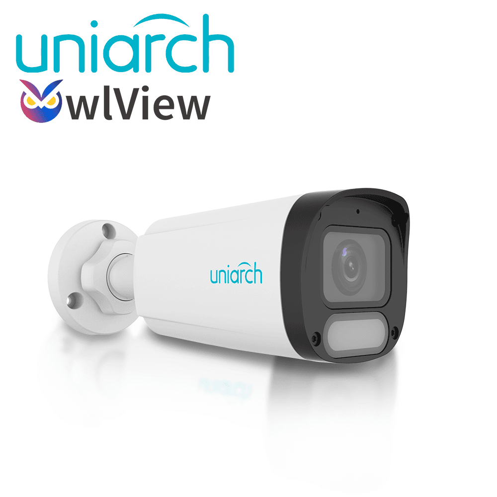CAMARA IP BULLET OWLVIEW UNIARCH IPC-B244-ADF28K-WP / 4MP / LENTE 2.8MM / WDR120DB / LUZ-BLANCA+LUZ-CALIDA30M / MICROSD512GB / MICROFONO-INTEGRADO / ULTRA-MOTION-DETECTION / POE-AF / ONVIF / 3-AXIS / IP67 / METAL+PLASTICO / ULTRA265 / NDAA / SERIE HA - Miniatura 2