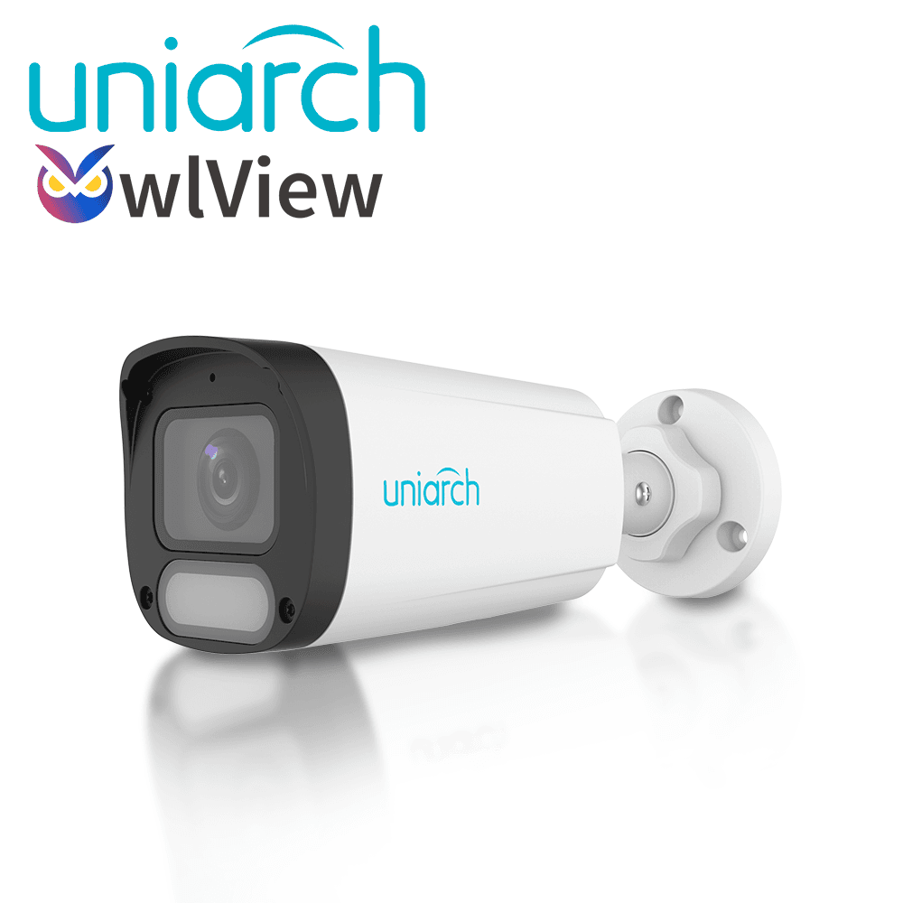 CAMARA IP BULLET OWLVIEW UNIARCH IPC-B244-ADF28K-WP / 4MP / LENTE 2.8MM / WDR120DB / LUZ-BLANCA+LUZ-CALIDA30M / MICROSD512GB / MICROFONO-INTEGRADO / ULTRA-MOTION-DETECTION / POE-AF / ONVIF / 3-AXIS / IP67 / METAL+PLASTICO / ULTRA265 / NDAA / SERIE HA - Miniatura 4