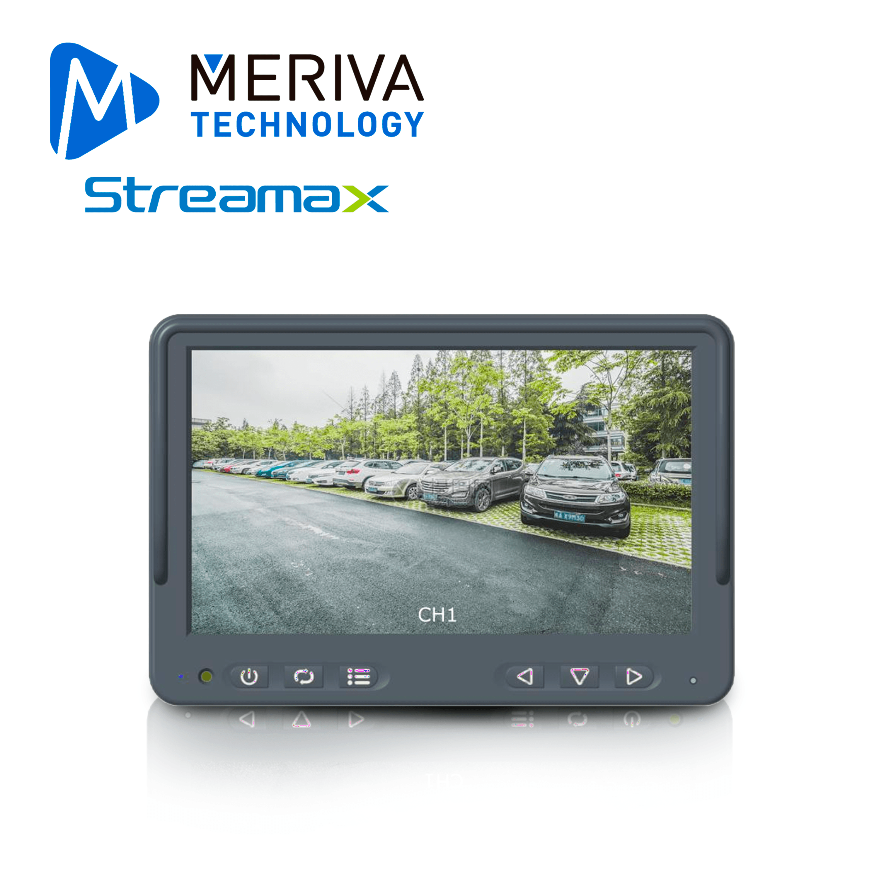 MONITOR MOVIL STREAMAX MDP7S / 7 PULGADAS / CONECTOR DIN 4 PINES / ALTURA AJUSTABLE / FUNCIONA SOLO PARA VISUALIZACION / COMPATIBLE CON MDVRS CON SALIDA DE VIDEO 4 PINES - Miniatura 2